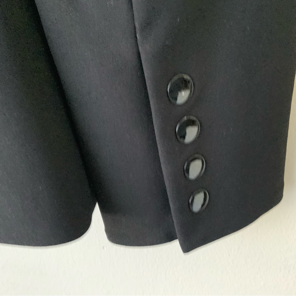 VERONICA BEARD Scuba Dickey Blazer Jacket Single-Button Tailored Black Size 4 - Picture 6 of 11